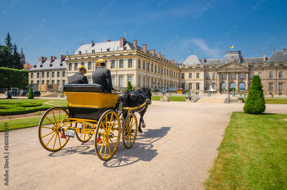 Naklejka premium Competition of carriages
