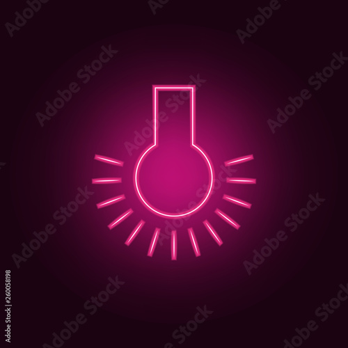 light from filming icon. Elements of Photo in neon style icons. Simple icon for websites, web design, mobile app, info graphics