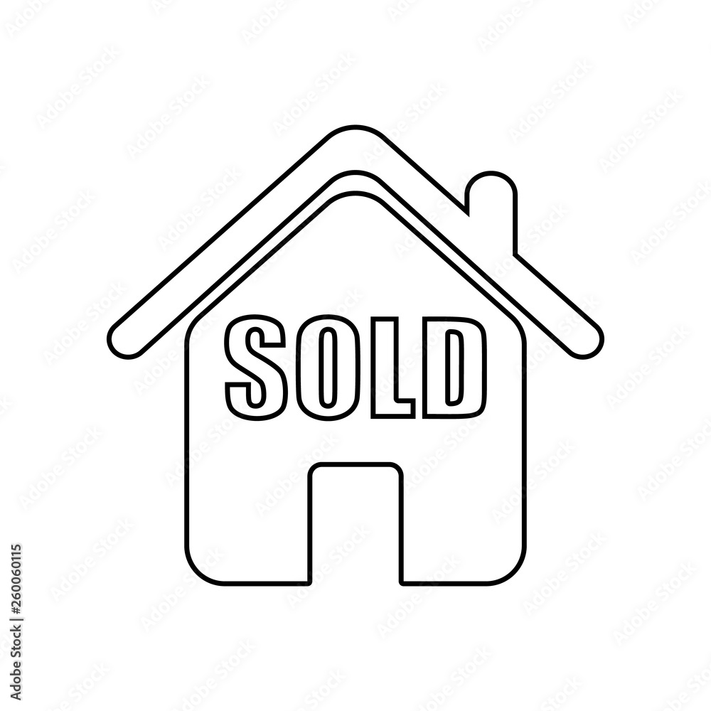 the house is sold icon. Element of zoo for mobile concept and web apps icon. Outline, thin line icon for website design and development, app development the house is sold icon. Element of zoo for mobile concept and web apps icon. Outline, thin line icon for website design and development, app development