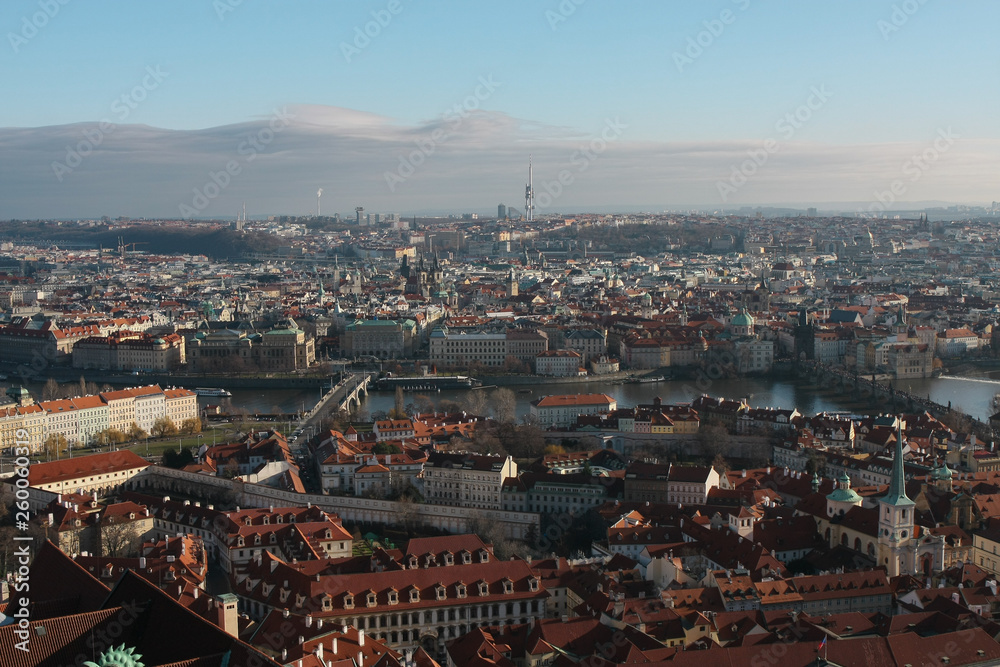 Aerial view of Praha