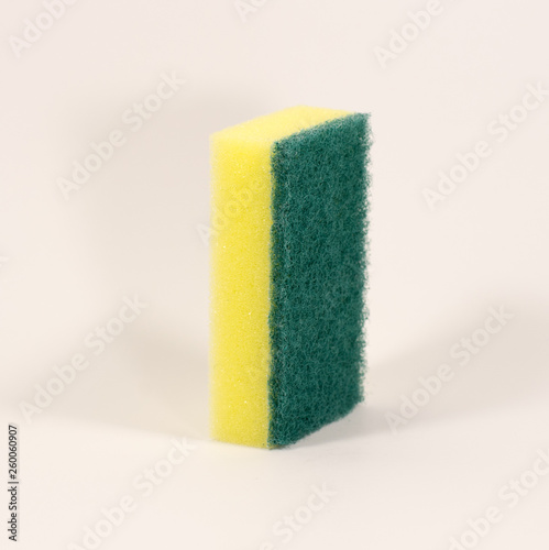 sponges for washing dishes on white background