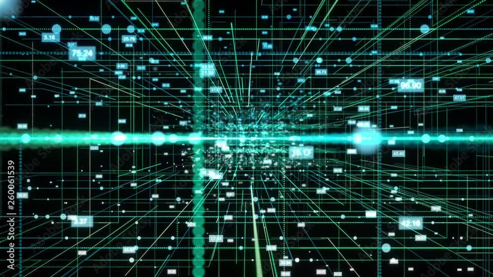3D Digital Technology Network Data background. 3D Digital Technology Network Data background.