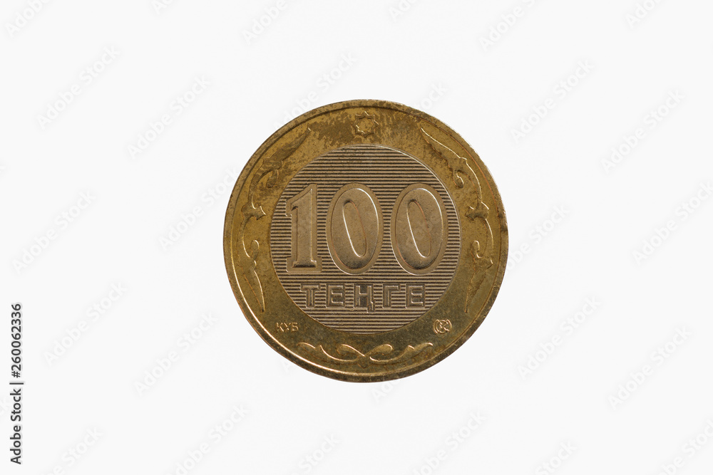 Kazakhstan coin with the image of the Kazakh national symbols Kazakhstan coin with the image of the Kazakh national symbols