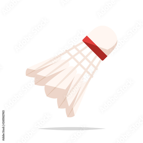 Badminton shuttlecock vector isolated illustration