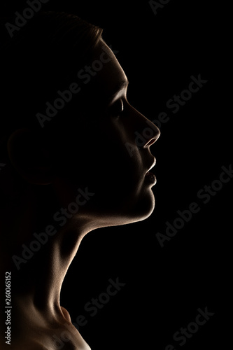 female profile silhouette