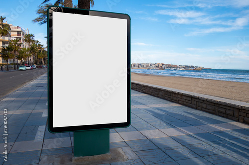 Blank billboard mock up photo