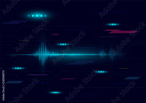 line soundwave abstract background