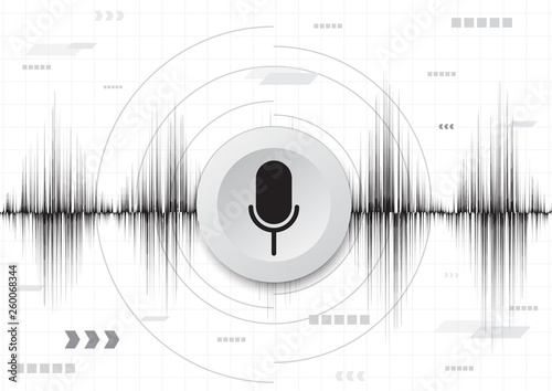 line soundwave abstract background