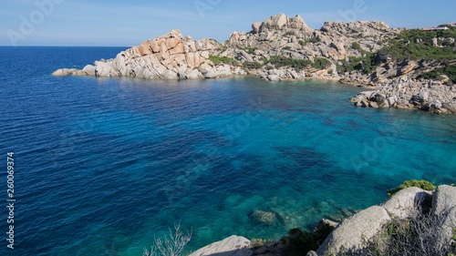 Panorama of Cala Spinosa in Sardinia