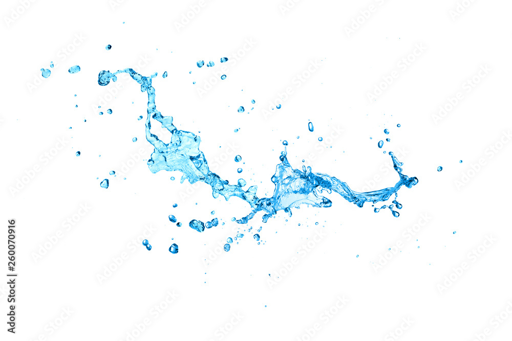 water Splash On white  Background