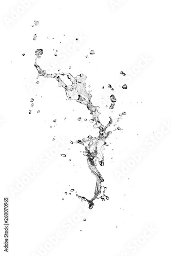 water Splash On white Background