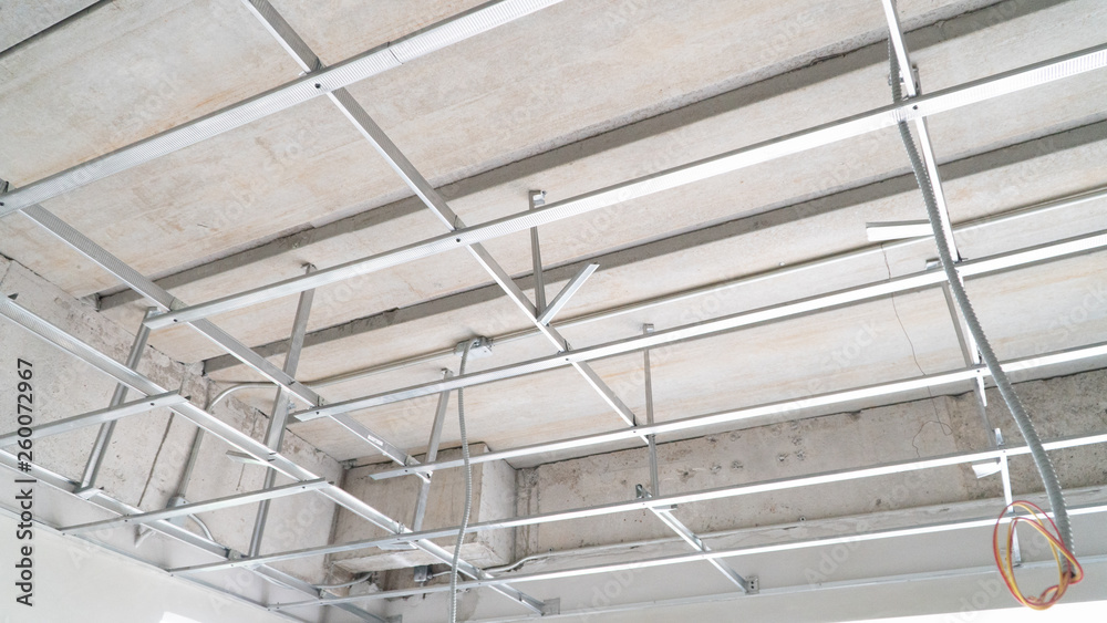 Suspended ceiling structure Suspended ceiling structure