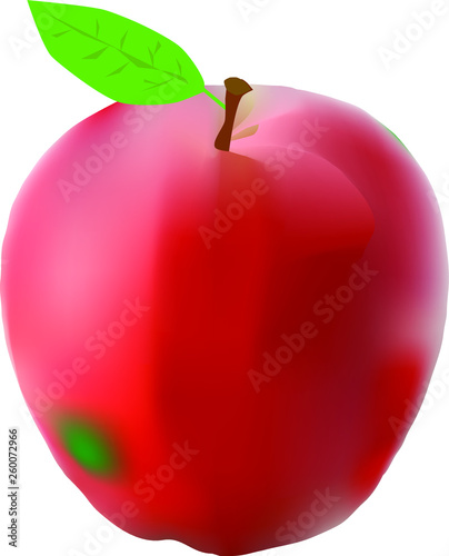 Czerwone jabłko vector