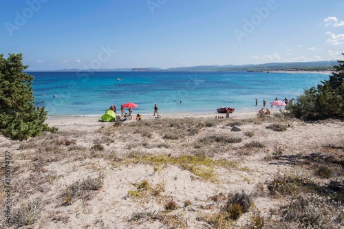 Panorama of Vignola Beach in Sardinia