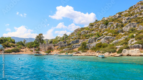 Kekova islands, next to Antalya, Turkey. Shoot from a boat in July 2018 © Andrej