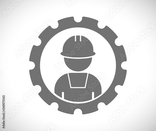 worker in gear