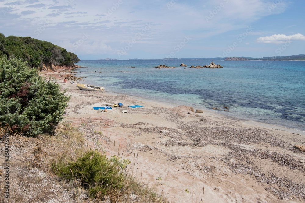 Panorama of Vignola Beach in Sardinia Panorama of Vignola Beach in Sardinia