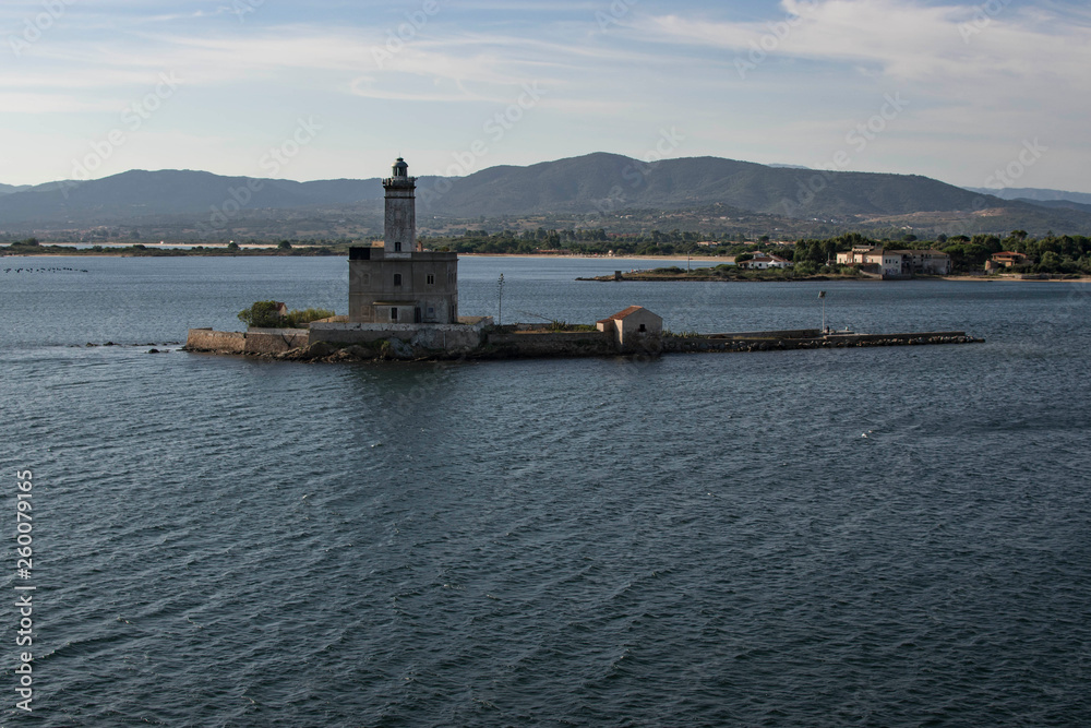 Lighthouse of Olbia in Sardinia