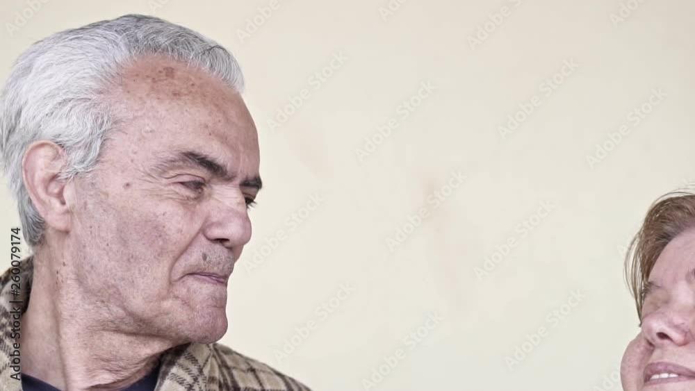 Happy Senior Elderly Couple Close up Slow Motion Video Happy Senior Elderly Couple Close up Slow Motion Video
