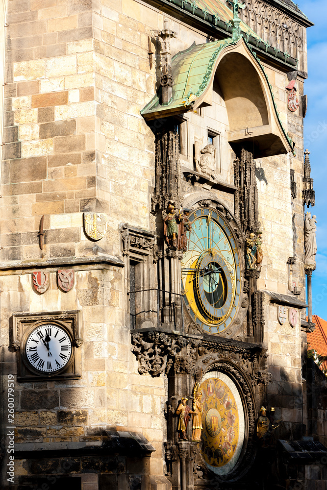 Obraz premium Horloge in Prague