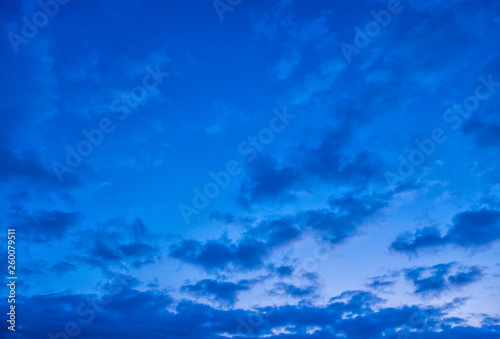 Photography dramatic cloudy sunset sky blue hour background