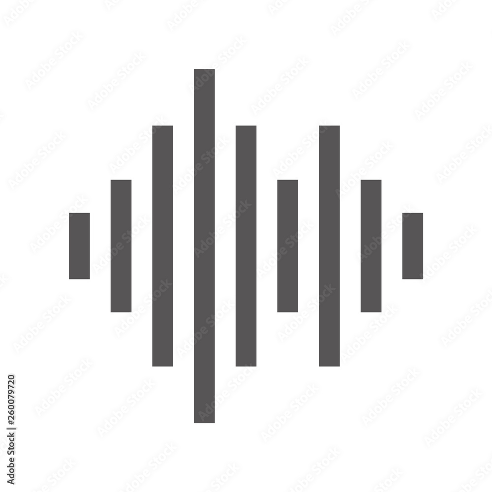 Sound digital audio wave, icon vector. Sound Wave icon. Sound digital audio wave, icon vector. Sound Wave icon.
