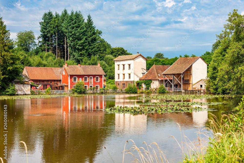 water mill, Burgundy, France