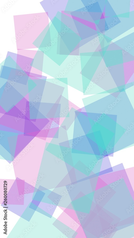 Obraz premium Multicolored translucent hexagons on white background. Vertical image orientation. 3D illustration