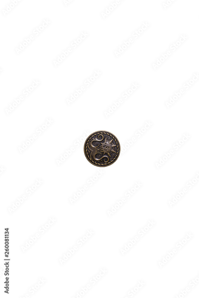 Pirate coin with kraken.