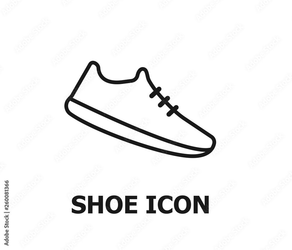 Running shoes icon vector Running shoes icon vector