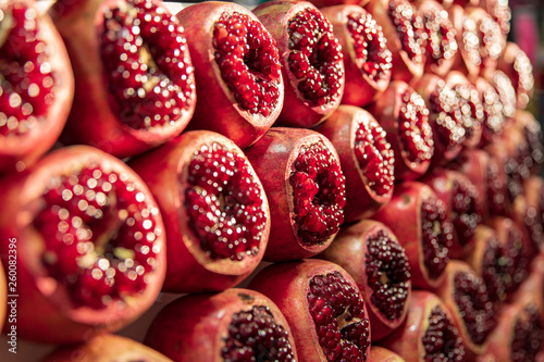 Pomegranates at Carmel market photo