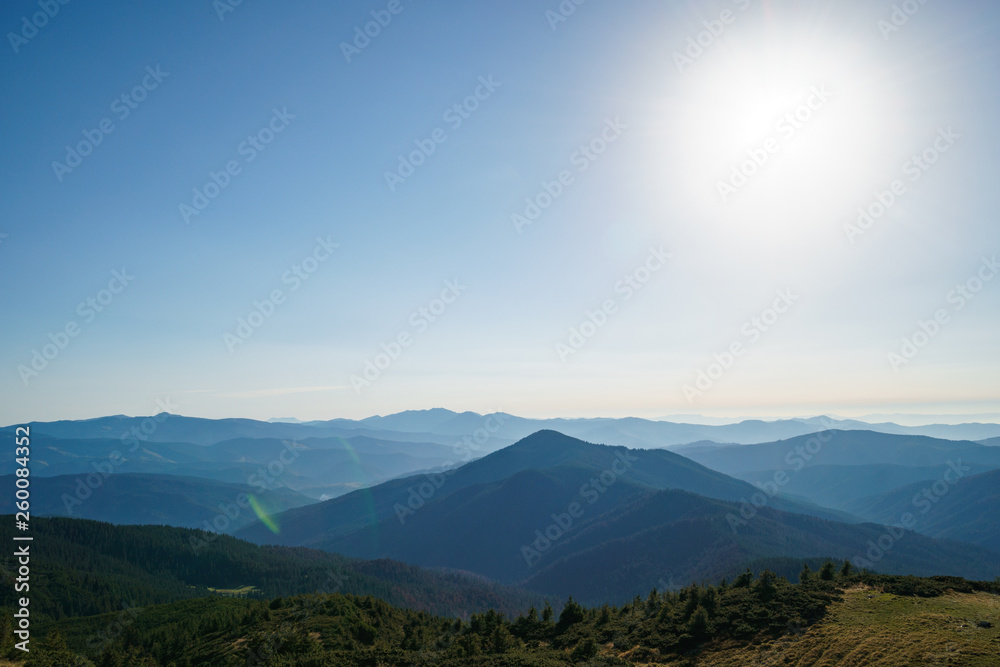 Landscape of the Ukrainian Carpathian Mountains, Chornohora Landscape of the Ukrainian Carpathian Mountains, Chornohora