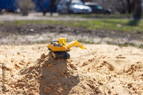 bulldozer at construction site © Leo