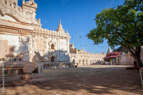 White Ananda Buddhist Temple in old Bagan, Myanmar