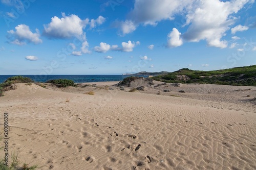 Panorama of Rena di Matteu Beach