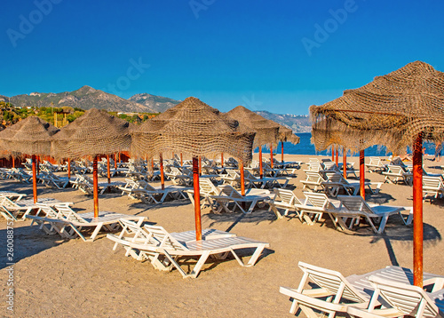 Nice beach in Nerja, Spain