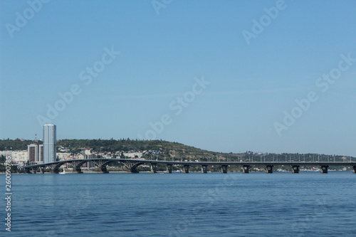 City panorama. Bridge over river at summer day © Ольга Назарова
