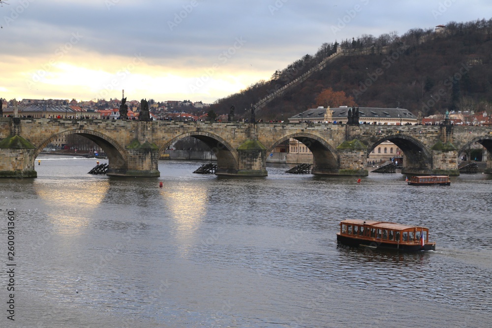 The Charles Bridge  in Prague, Czech Republic