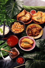 Fototapete Peking Chinesisches Buffet mit Dim Sum  © beats_
