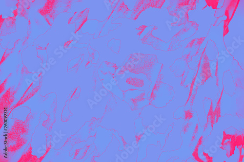 Blue violet background with red pink flower pattern