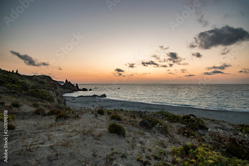 Sunset on the Rena Majore Beach