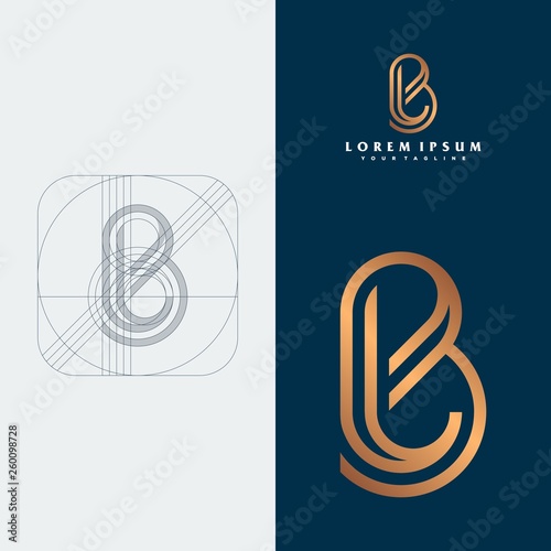 BL monogram logo concept.