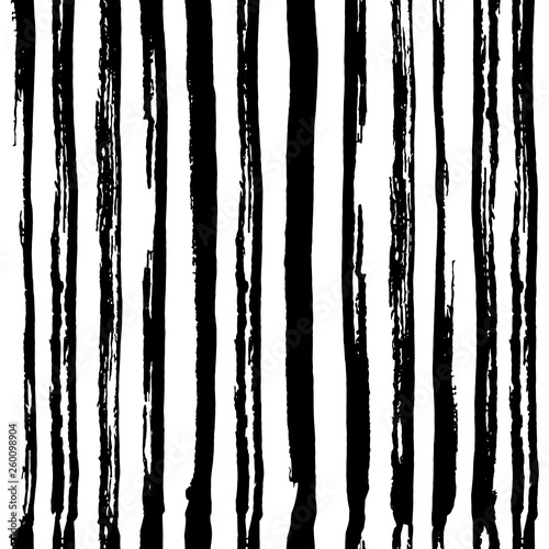 Ink lined seamless pattern. Hand drawn ink background with lines.