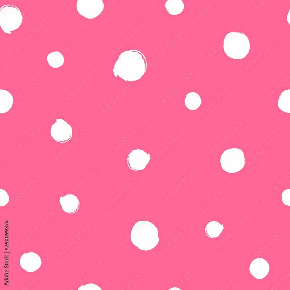 Irregular polka dot drawn by hand with a rough brush. Watercolor seamless pattern. Sketch, grunge, paint. Irregular polka dot drawn by hand with a rough brush. Watercolor seamless pattern. Sketch, grunge, paint.