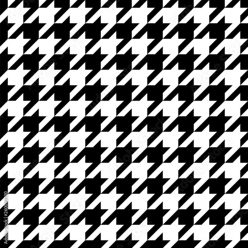 Black and white pattern Houndstooth seamless pattern black and white