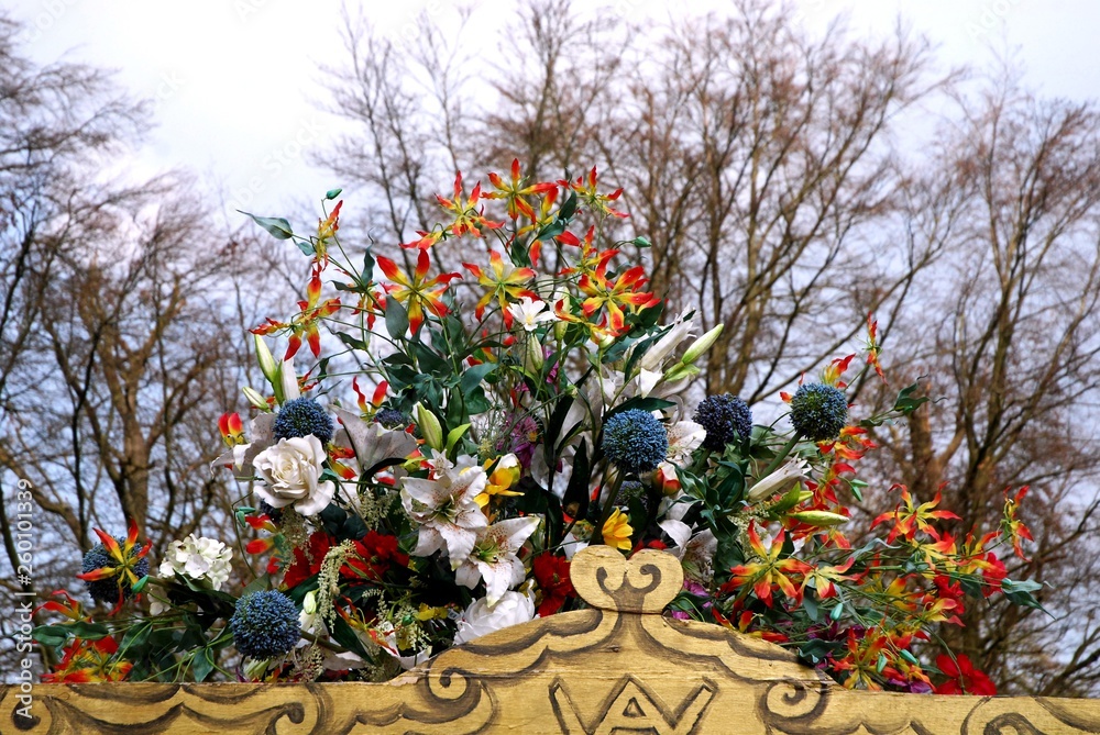 Fototapeta premium Floralies du château de Groot Bijgaarden (Brabant Flamand- Belgique)