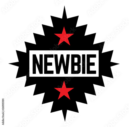 NEWBIE stamp on white