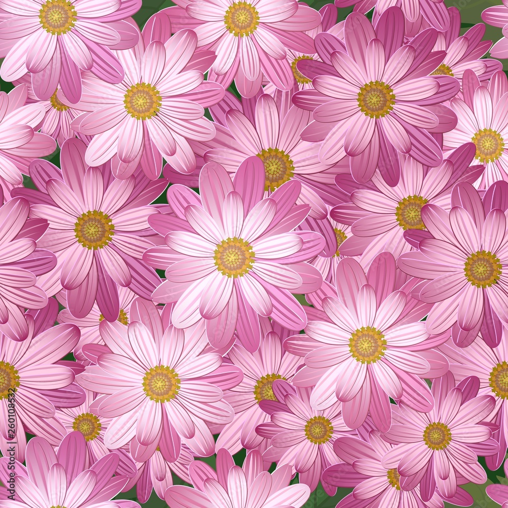 Floral seamless texture. Flowers and leaves on a dark background. Floral seamless texture. Flowers and leaves on a dark background.