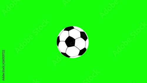 kick the ball, without motion blur. Chroma key