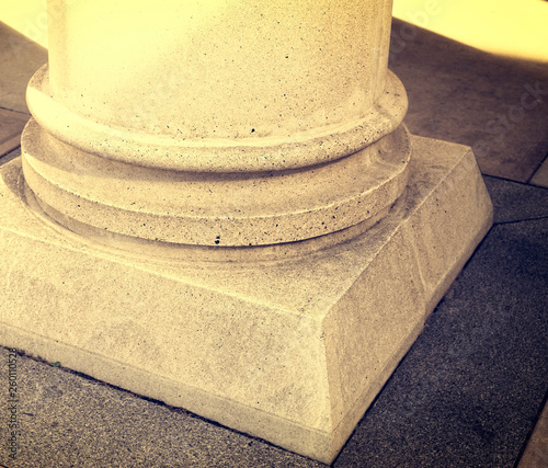 Stone Pillar Base Detail